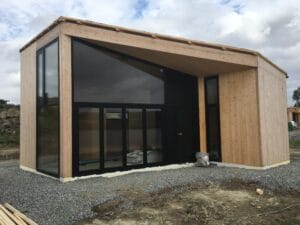 Glasfasade 50 Shucho med foldedør