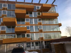 Dikemark Glass Fasade med Skyvedører, vinduer, dører fra Nord Dør & VIndu AS