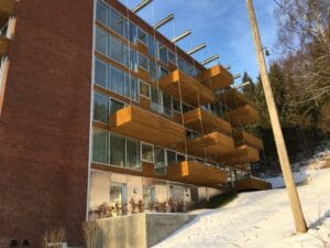 Glasfasade Shucho Dikemark