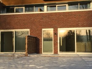 Moderne vinduer installert
